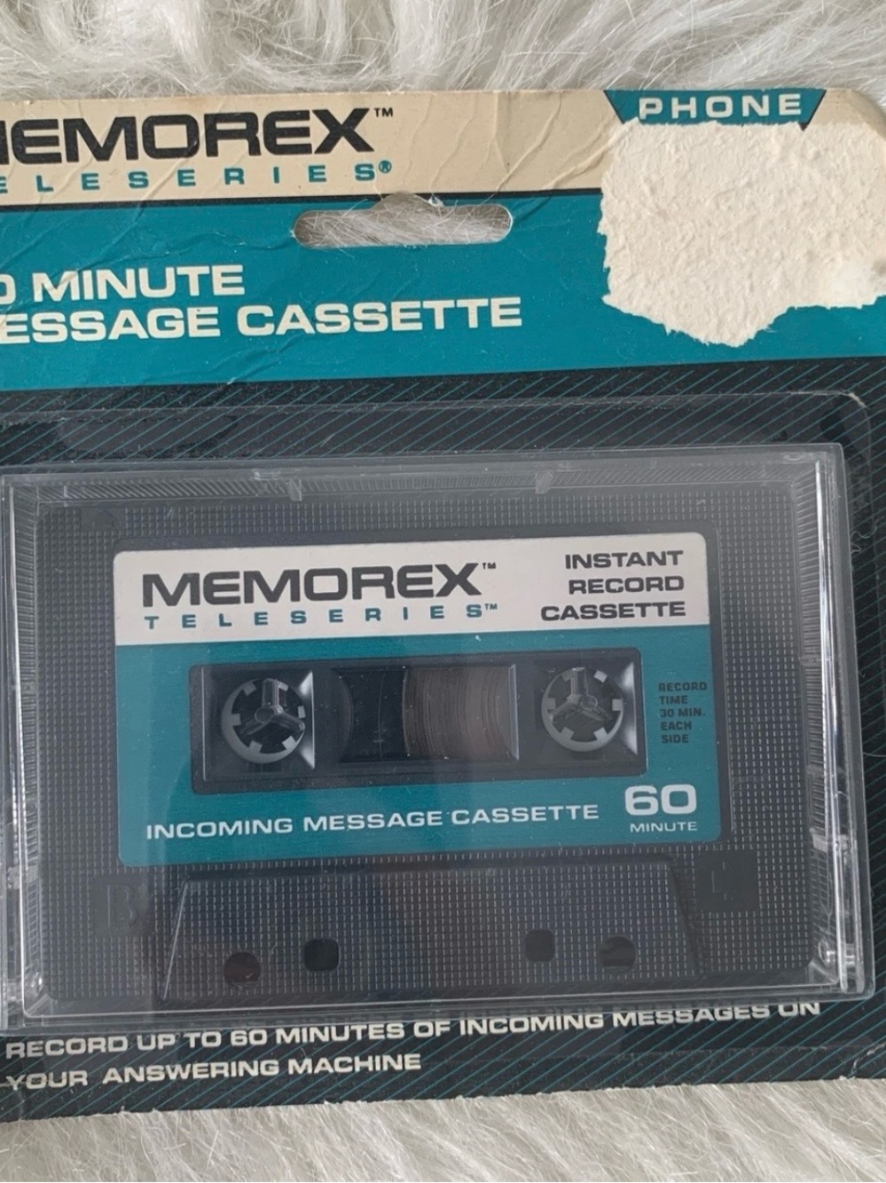 Vintage Memorex Teleseries 60 Minute Message Cassette Phone Answering Machine